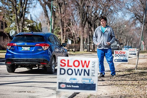 MIKAELA MACKENZIE / WINNIPEG FREE PRESS
 
Tim Fennell, who is part of a group called Calm Cambridge, poses for a photo on the street in Winnipeg on Monday, May 1, 2023. The group wants the city to implement traffic calming measures, such as a 30km/h speed limit, on Cambridge Street. For Chris story.

Winnipeg Free Press 2023.