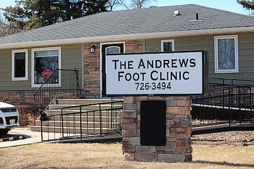 The exterior of Andrews Foot Clinic in Brandon on Tuesday. (Michele McDougall/The Brandon Sun)