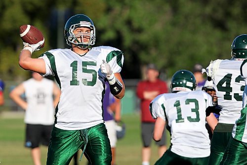 Dayton Black played quarterback for the Neelin Spartans before shifting to defensive line and ultimately offensive line at the University of Saskatchewan. (Tim Smith/The Brandon Sun)