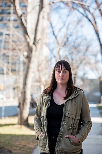 MIKAELA MACKENZIE / WINNIPEG FREE PRESS
 
Lauren Cox, who was groped on Osborne and shared her experience on social media in hopes of warning others about the person and bringing light to the state of gender-based violence, poses for a photo in Winnipeg on Tuesday, May 2, 2023. For Malak story.

Winnipeg Free Press 2023.