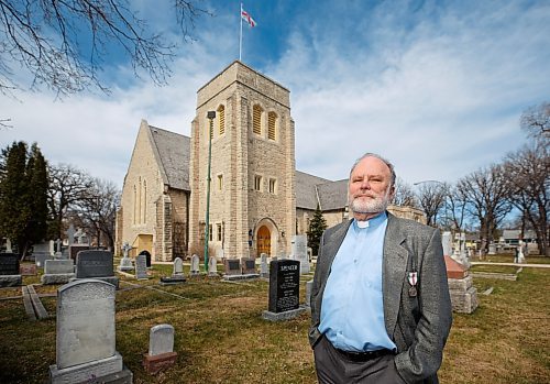 Mike Deal / Winnipeg Free Press
The Very Rev. Paul Johnson, Rector and Dean at St John&#x2019;s Anglican Cathedral which will be holding a coronation service, with other faiths represented on Saturday May 6th.
230503 - Wednesday, May 03, 2023.