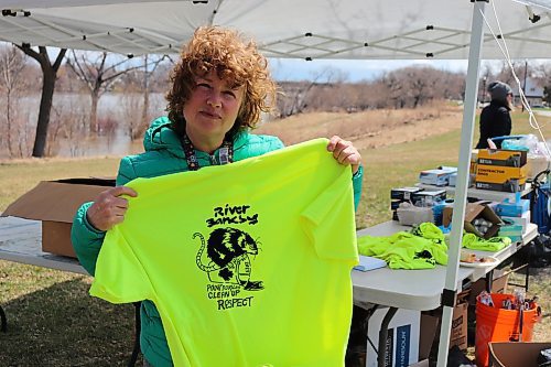 Christine Kirouac, a member of the Point Douglas Environment Committee. (Tyler Searle / Winnipeg Free Press)