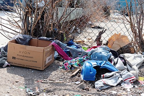 Residents are frustrated by the piles of garbage that collect in the North Point Douglas neighbourhood's gutters, alleys and vacant lots. (Tyler Searle / Winnipeg Free Press)