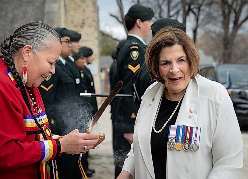 JESSICA LEE / WINNIPEG FREE PRESS

Lieutenant Governor of Manitoba Anita Neville ( in white) arrives for the coronation service May 6, 2023 at St. John&#x2019;s Anglican Cathedral.

Reporter: Tyler Searle