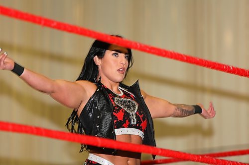 Former Impact World Champion Tessa Blanchard headlines the Canadian Wrestling's Elite show at the Riverdale Community Centre on Saturday evening. (Kyle Darbyson/The Brandon Sun)