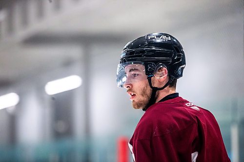 MIKAELA MACKENZIE / WINNIPEG FREE PRESS
 
Conor Geekie (28) at practice at The RINK in Winnipeg on Tuesday, May 9, 2023. For Josh story.

Winnipeg Free Press 2023.