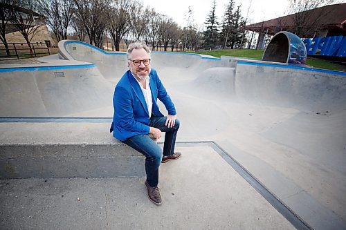 Mike Deal / Winnipeg Free Press
Bob Somers was one of the key designers The Plaza skatepark at The Forks.
See Alison Gilmore story
230510 - Wednesday, May 10, 2023.