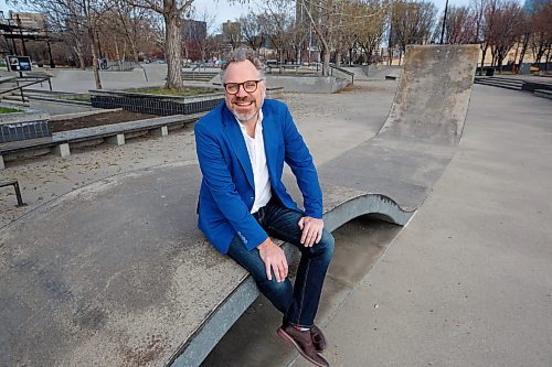 Mike Deal / Winnipeg Free Press
Bob Somers was one of the key designers The Plaza skatepark at The Forks.
See Alison Gilmore story
230510 - Wednesday, May 10, 2023.