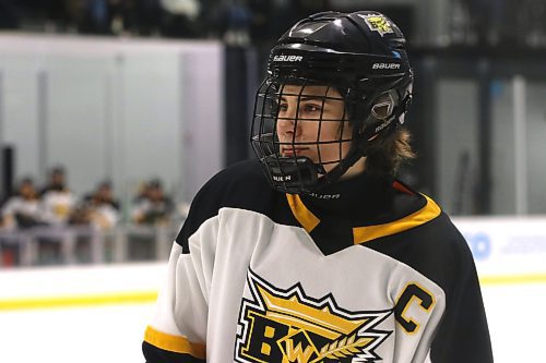 Carberry&#x2019;s Nolan Saunderson of the Brandon U15 AAA Wheat Kings was selected 89th overall by the Spokane Chiefs in Thursday&#x2019;s Western Hockey League Draft. (Perry Bergson/The Brandon Sun)