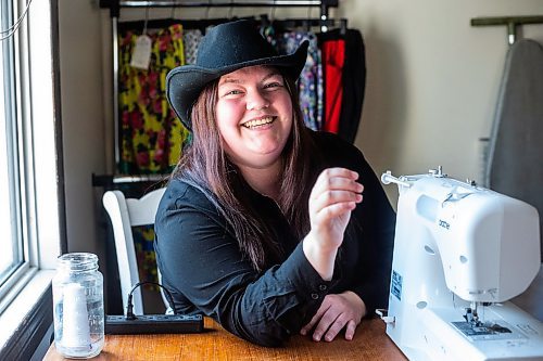 MIKAELA MACKENZIE / WINNIPEG FREE PRESS
 
Marlena Muir, founder of Metis Superstar Designs, poses for a photo in her home where she makes contemporary ribbon skirts in Selkirk on Wednesday, May 10, 2023. For Dave story.

Winnipeg Free Press 2023.