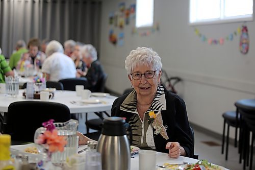 Margaret Chastko, member of Brandon Seniors for Seniors co-op has lunch at the Brandon-based seniors organization on Friday. (Michele McDougall/The Brandon Sun)