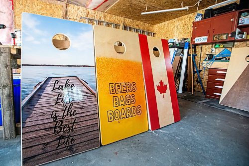 MIKAELA MACKENZIE / WINNIPEG FREE PRESS
 
Royal Canadian Cornhole Company boards in Ste. Anne on Tuesday, May 16, 2023. For Dave Sanderson story.

Winnipeg Free Press 2023.