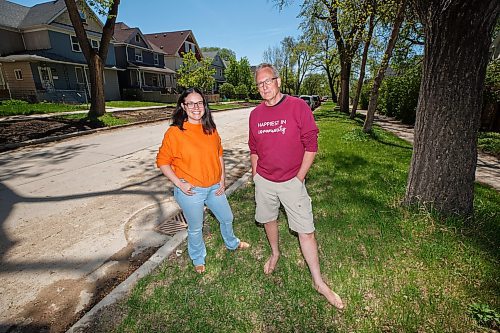 Mike Deal / Winnipeg Free Press
Amanda Palson (left) and Brian Pincott (right) are neighbours in the West Broadway area that have put on block parties over the last couple of summers to help unite the neighbourhood and community. 
See Sabrina story 
230519 - Friday, May 19, 2023.