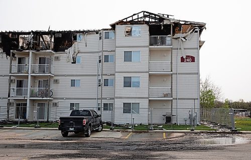 JESSICA LEE / WINNIPEG FREE PRESS

Quail Ridge Apartments is photographed May 20, 2023. The apartment caught on fire the day before and around 200 residents were displaced.

Reporter: Tyler Searle