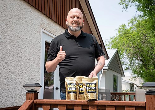 JESSICA LEE / WINNIPEG FREE PRESS

Jay Gagne, owner of Main Event Munchies, is photographed at his house May 24, 2023 with his spiced pretzels.

Reporter: Dave Sanderson