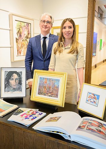 Mike Sudoma/Winnipeg Free Press
(Left to Right) Rob Cowley and Lydia Abbot of Abbot Cowley Auctions at Mayberry Fine Art Wednesday morning
May 24, 2023