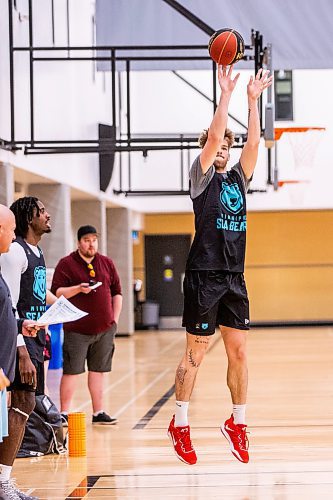 MIKAELA MACKENZIE / WINNIPEG FREE PRESS
 
Player Simon Hildebrandt at Sea Bears practice at Sport Manitoba on Friday, May 26, 2023.  For Mike Sawatzky story.

Winnipeg Free Press 2023.