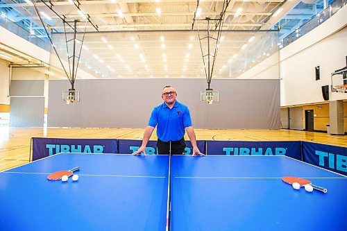 MIKAELA MACKENZIE / WINNIPEG FREE PRESS
 
Table Tennis official Greg Dzioba, who recently became the first official in North America to achieve the highest certification in the sport, poses for a photo at Sport Manitoba on Thursday, May 25, 2023.  For intern Donald Stewart story.

Winnipeg Free Press 2023.