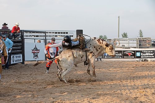 JESSICA LEE / WINNIPEG FREE PRESS

Cauy Schmidt is photographed at Professional Bull Riding Bull&#x2019;s NightOut May 26, 2023 at Red River Ex. Dozens of bull riders competed in front of a crowd of a few hundred to be crowned the bull riding champion.

Stand up