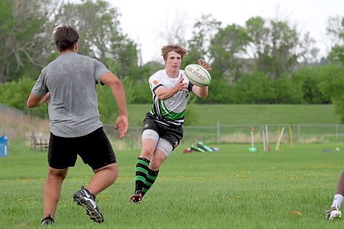 No. 8 Will Miner and the Dauphin Clippers boys' rugby team play the Dakota Lancers in the provincial semifinals today in Winnipeg. (Thomas Friesen/The Brandon Sun)