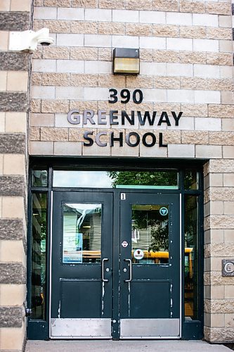MIKAELA MACKENZIE / WINNIPEG FREE PRESS

Greenway School, which the school division is considering changing the name of, in the West End on Monday, May 29, 2023. For Maggie Macintosh story.
Winnipeg Free Press 2023