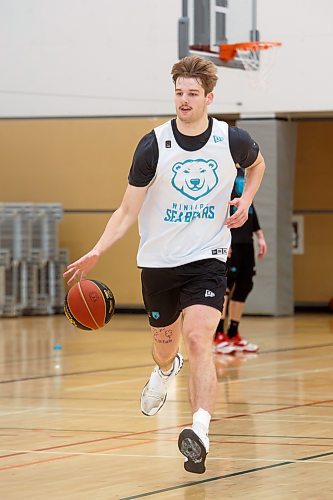Mike Deal / Winnipeg Free Press
Winnipeg Sea Bears&#x2019; Simon Hildebrandt (15) during practice at the Sport For Life Centre, 145 Pacific Ave, Monday afternoon.
230529 - Monday, May 29, 2023.