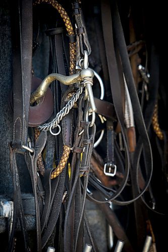 JOHN WOODS / WINNIPEG FREE PRESS
Equipment in a tack room in a trailer at Springfield Polo Club in Birds Hill Park, Sunday, May 28, 2023. 

Reporter: sanderson