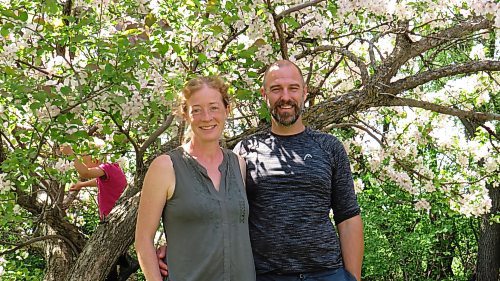 Colleen Zacharias / Winnipeg Free Press
Heather Unger and Paul Kruse, owners of Northern Grove Tree Service & Permaculture.
 