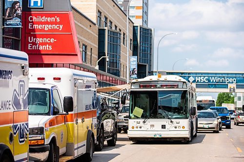 MIKAELA MACKENZIE / WINNIPEG FREE PRESS

The HSC Children&#x2019;s Hospital, where injured St. John&#x2019;s-Ravencourt students were taken after a bridge collapsed during a field trip at Fort Gibraltar, on Wednesday, May 31, 2023. For Maggie/Chris/Erik story.
Winnipeg Free Press 2023