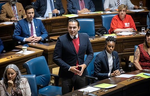 JESSICA LEE / WINNIPEG FREE PRESS

NDP leader Was Kinew is photographed during question period May 31, 2023 at the Legislature.

Reporter: Carol Sanders