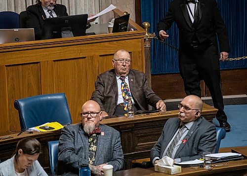 JESSICA LEE / WINNIPEG FREE PRESS

Lakeside MLA Ralph Eichler is photographed during question period May 31, 2023 at the Legislature.

Reporter: Carol Sanders