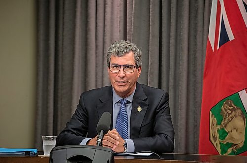 JESSICA LEE / WINNIPEG FREE PRESS

Labour, Consumer Protection and Government Services Minister Reg Helwer is photographed August 18, 2022 at the Legislative Building during a press conference.

Reporter: Danielle DaSilva