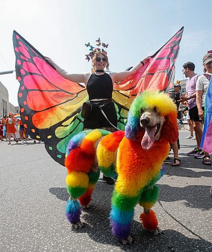 JOHN WOODS / WINNIPEG FREE PRESS
Jaclynne Green and Marty attend the Pride Parade in Winnipeg Sunday, June 4, 2023. 

Re: pindera