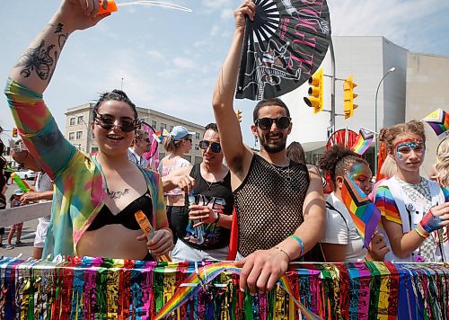 JOHN WOODS / WINNIPEG FREE PRESS
People attend the Pride Parade in Winnipeg Sunday, June 4, 2023. 

Re: pindera