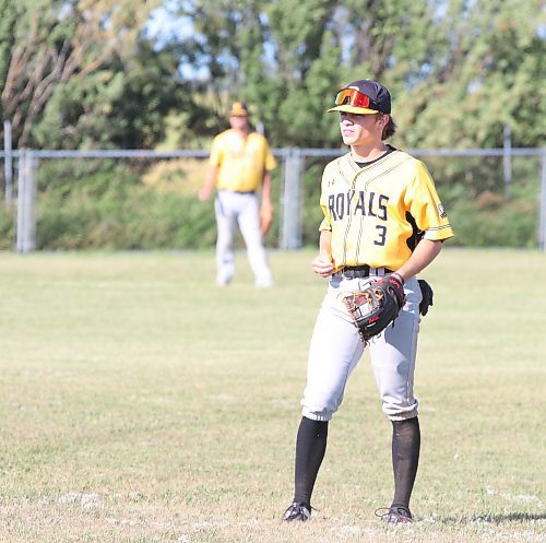 Kai Ryden debuted in the South West Baseball League last summer, playing second base for the Deloraine Royals. (Perry Bergson/The Brandon Sun)