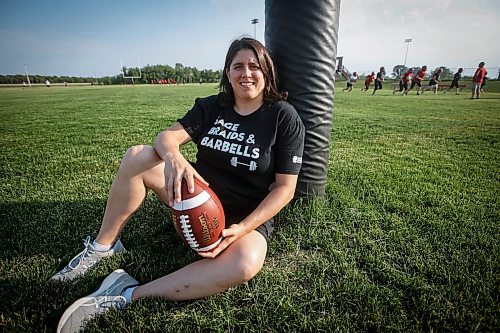 JOHN WOODS / WINNIPEG FREE PRESS
Jill Fast, who has been named the national coach for Canada&#x2019;s U18 Indigenous women&#x2019;s football team, is photographed at the Mustangs Football Club Tuesday, June 6, 2023. 

Re: mcintyre