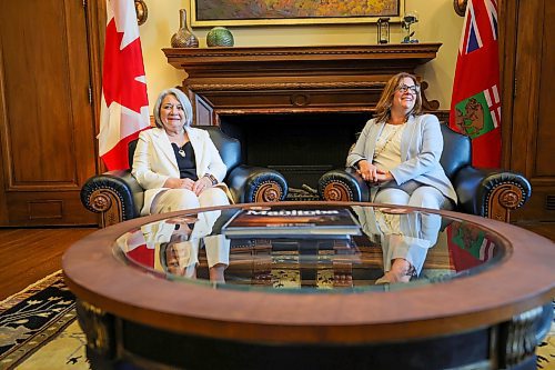 RUTH BONNEVILLE / WINNIPEG FREE PRESS

LOCAL - gov gen Simon visits Mb. 

Photo of Governor General of Canada, Mary Simon meeting with Premier Heather Stefanson in her office.


Governor General of Canada, Mary Simon,  makes an official visit to Manitoba  meeting with government  and Indigenous leaders Wednesday. 

During her visit on Wednesday she met with Premier Heather Stefanson, Manitoba's  lieutenant-governor Anita Neville at Government House, Cathy Merrick AMC Grand Chief and other Indigenous leaders and  Minister of Indigenous Reconciliation and Northern Relations Eileen Clarke in round table discussion at the Legislature.

June 7th,  2023