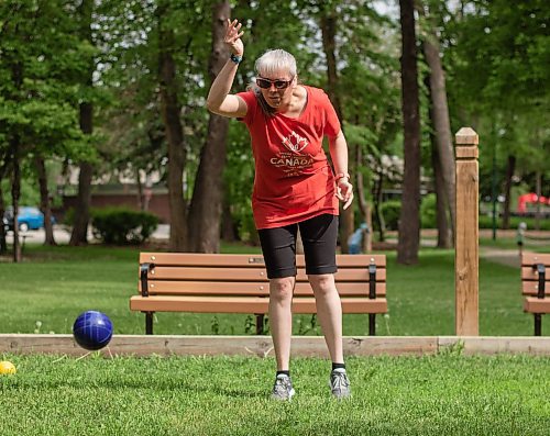 Mike Thiessen / Winnipeg Free Press 
Olympian Jenny Adams at the Kildonan Park bocce court. Adams will be heading to Berlin for the Special Olympics World Games with Team Canada Bocce. 230608 &#x2013; Thursday, June 8, 2023