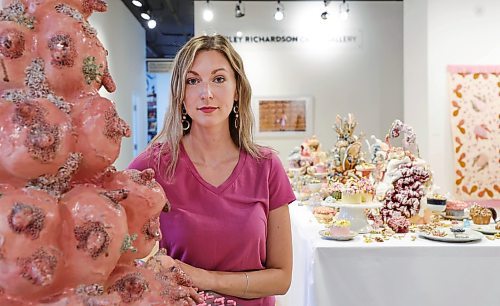 RUTH BONNEVILLE / WINNIPEG FREE PRESS

ENT - Stuffed

Ceramic artist Julianna Zwierciadlowska-Rhymer&#x573; new show, entitled Stuffed,  at C2 Centre for Craft.

 Ceramic artist Julianna Zwierciadlowska-Rhymer&#x573; new show, entitled Stuffed, explores the connection between ceramics and food. With roots on a family farm in Southern Manitoba and exposure to community-based agricultural practices during time spent in Estonia and Poland, Zwierciadlowska-Rhymer is intimately acquainted with the cycles of food production and consumption. Her grotesque creations raise questions about gluttony, excess and western food production.

Eva Wasney

June 8th,  2023