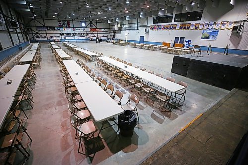 MIKE DEAL / WINNIPEG FREE PRESS
The Dauphin Recreation Services Centre where a Community Support Centre has been set up in the curling rink. 
230616 - Friday, June 16, 2023.
