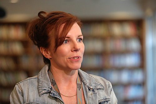 Treena Slate, the regional lead acute care and chief nursing officer for Prairie Mountain Health, offers a description of what happens during a code orange alert at the Brandon Regional Health Centre, during a press conference on Friday afternoon. (Matt Goerzen/The Brandon Sun)