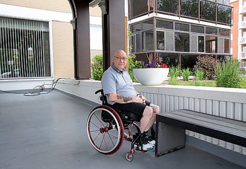 JESSICA LEE / WINNIPEG FREE PRESS

Peter Tonge, disability advocate, is photographed near his Grant Park home on June 16, 2023.

Reporter: Malak Abas