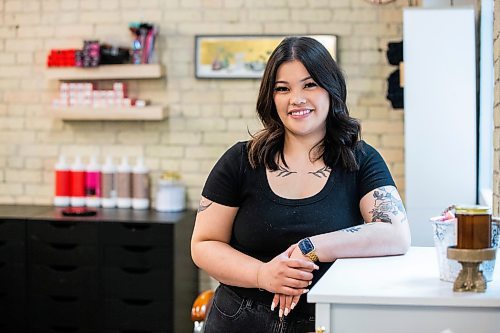 MIKAELA MACKENZIE / WINNIPEG FREE PRESS


Kayla Pabon, owner of KP Hair, is one of the tenants in The Village (a new beauty centre where small businesses rent spaces) in the Exchange on Friday, June 16, 2023.  For Gabby story.
Winnipeg Free Press 2023