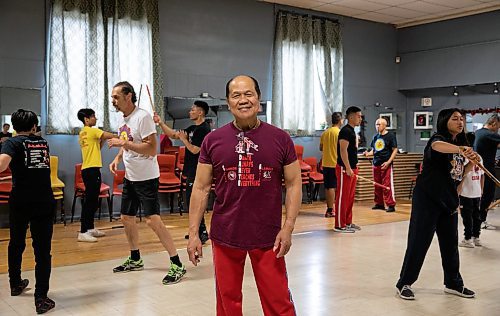 JESSICA LEE / WINNIPEG FREE PRESS

Dante Alambra, 72, poses for a photo at the Filipino Seniors Hall where he teaches Sikaran and Arnis, on June 17, 2023. Alambra used to teach full time but student numbers have dropped since the pandemic. He now works as a security guard for a casino, teaching in the evenings and at weekends.

Reporter: AV Kitching