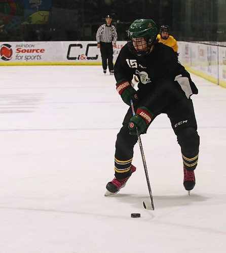Brandon Wheat Kings prospect Julian Fedora, shown at the team's prospects camp in May, had 43 goals and 30 assists in 34 games with the Winnipeg Wild Green under-15 AAA club last season. (Perry Bergson/The Brandon Sun)