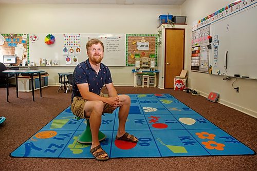 Mike Deal / Winnipeg Free Press
St. George School Kindergarten teacher, Ken Benson, in his classroom, Monday, June 12, 2023.
See Maggie Macintosh story
230612 - Monday, June 12, 2023.