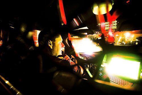 JOHN WOODS / WINNIPEG FREE PRESS
Winnipeg Fire Paramedic Services district chief Steve Brglez looks at a the call screen in his vehicle Tuesday, June 20, 2023.
Reporter: Lett/24 hr
