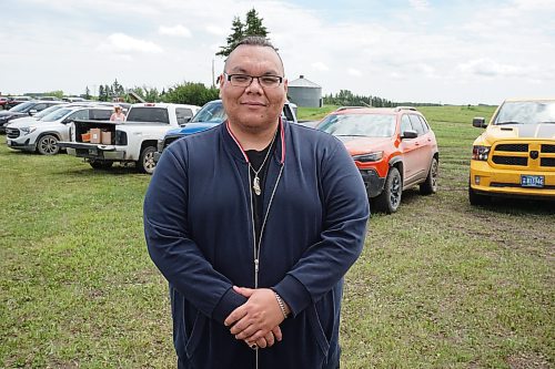 Aaron McKay, a member of Rolling River First Nation, says seeing people of all ages, backgrounds and ethnicities embrace Indigenous culture at pow wows and other events makes him feel optimistic about the future of Canada. (Miranda Leybourne/The Brandon Sun)