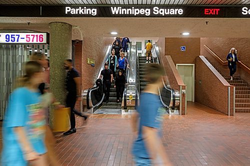 Mike Deal / Winnipeg Free Press
Winnipeg Square underneath Portage and Main around 1 p.m. Tuesday afternoon.
See Joyanne Pursaga story for 24hr project
230620 - Tuesday, June 20, 2023.