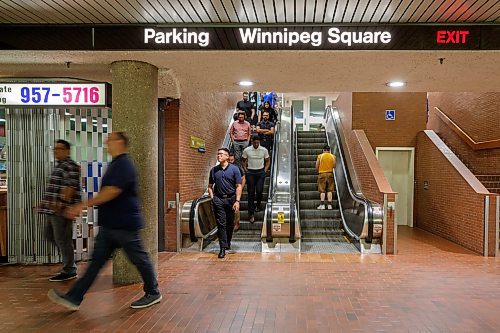 Mike Deal / Winnipeg Free Press
Winnipeg Square underneath Portage and Main around 1 p.m. Tuesday afternoon.
See Joyanne Pursaga story for 24hr project
230620 - Tuesday, June 20, 2023.